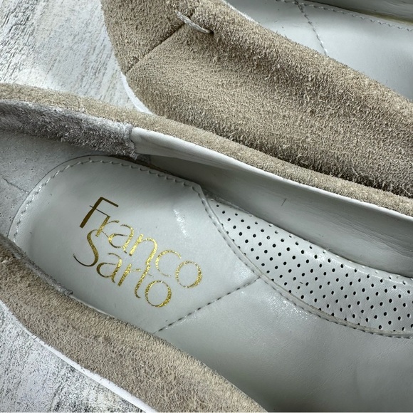 Franco Sarto Suede Slip On Loafers Tassel Detail #218 - Picture 6 of 9